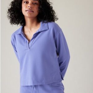 Athleta Periwinkle Crew Neck Top